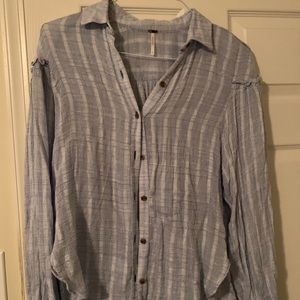 Free People button down blouse